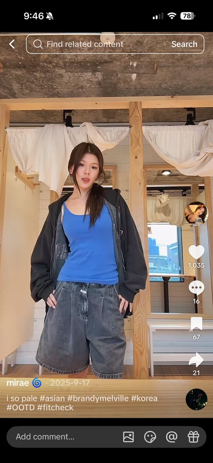 브랜디멜빌 블루 탱크탑  상품이미지2