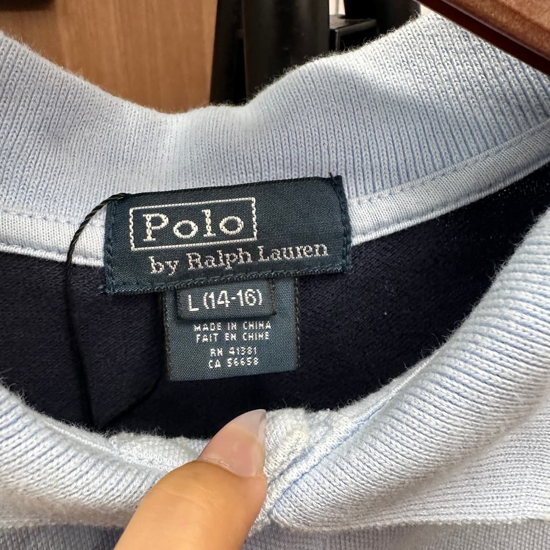 Polo, Big Pony Blue Color Block Polo Shi 상품이미지7