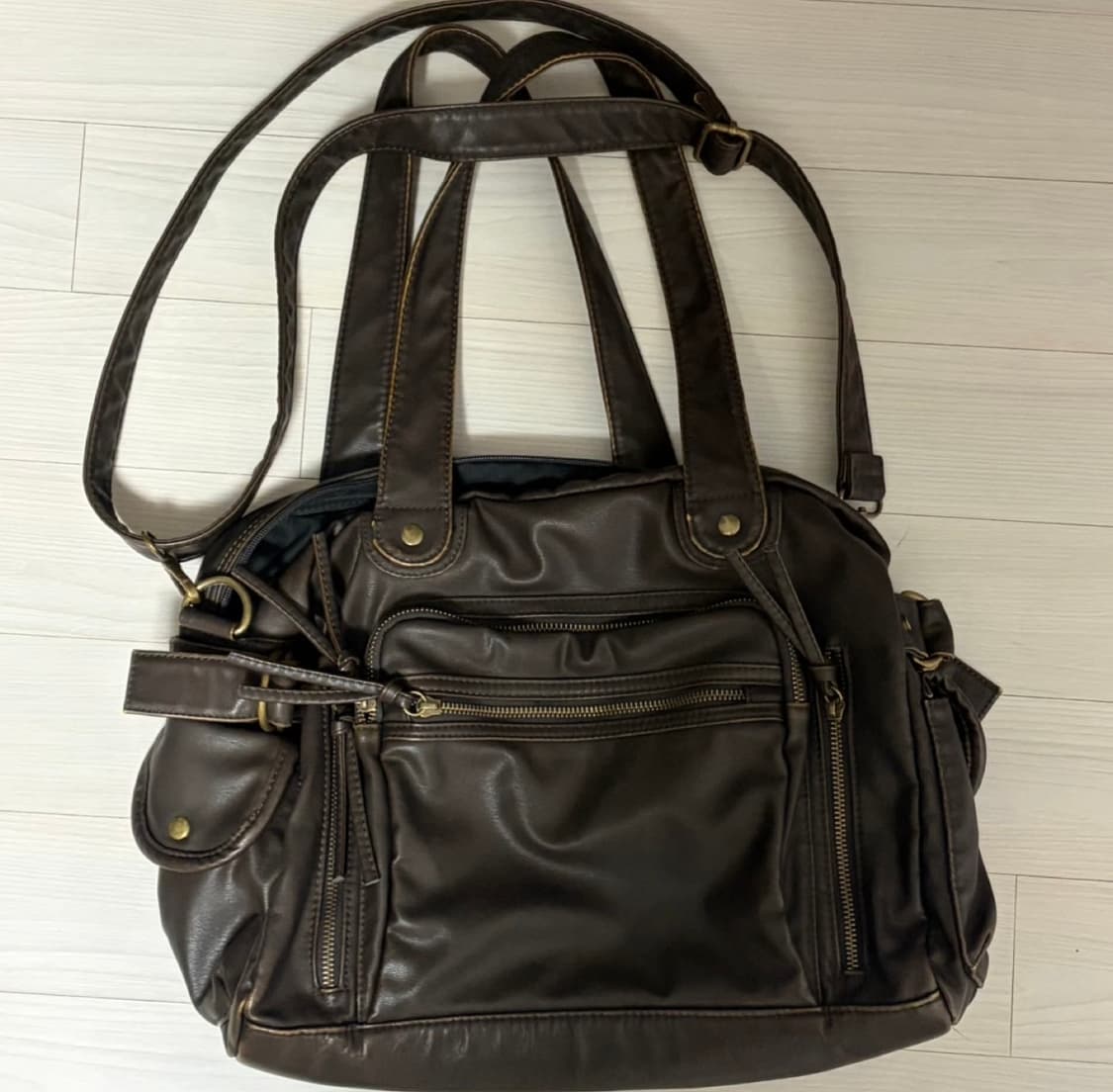 브라운 숄더백 크로스백 가방 보부상백 상품이미지1