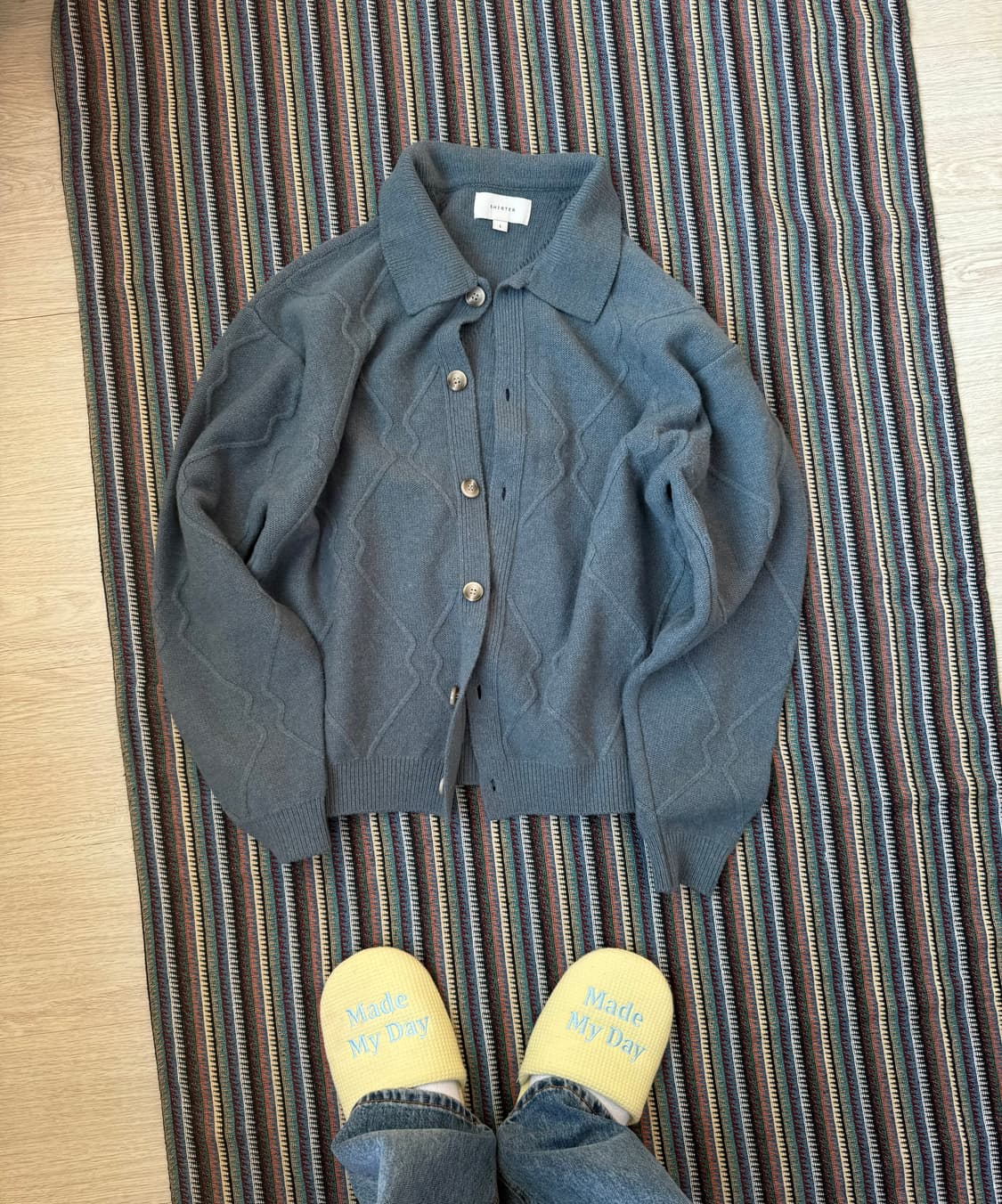 셔터 패턴 가디건 상품이미지2