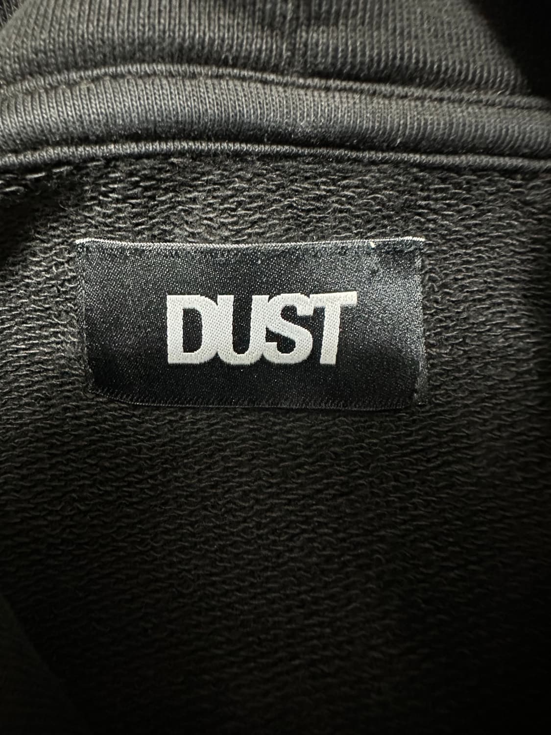 DUST 프린팅 블랙 후드티 상품이미지5