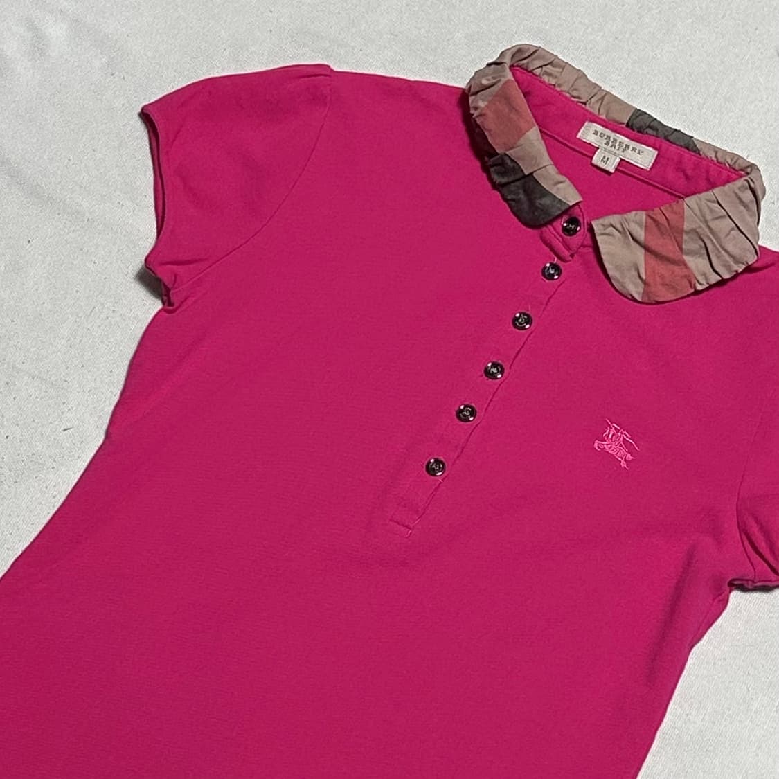 M 버버리 레이스카라 노바체크 반팔티  상품이미지1