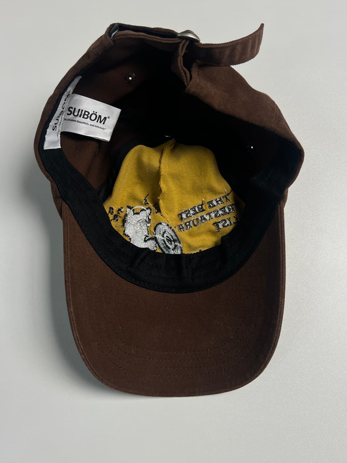 [OS] 수이봄 디제잉 브로디 볼캡 머스타드 옐로우 브라운 상품이미지2