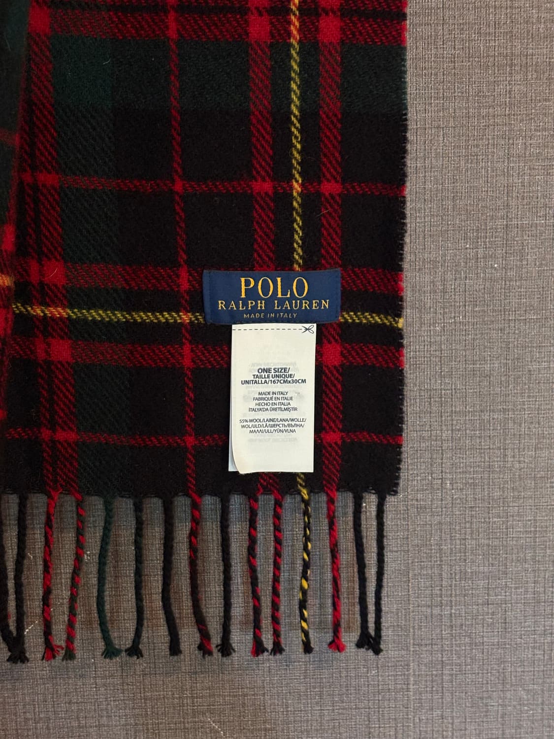 폴로 랄프로렌 체크 머플러 상품이미지5