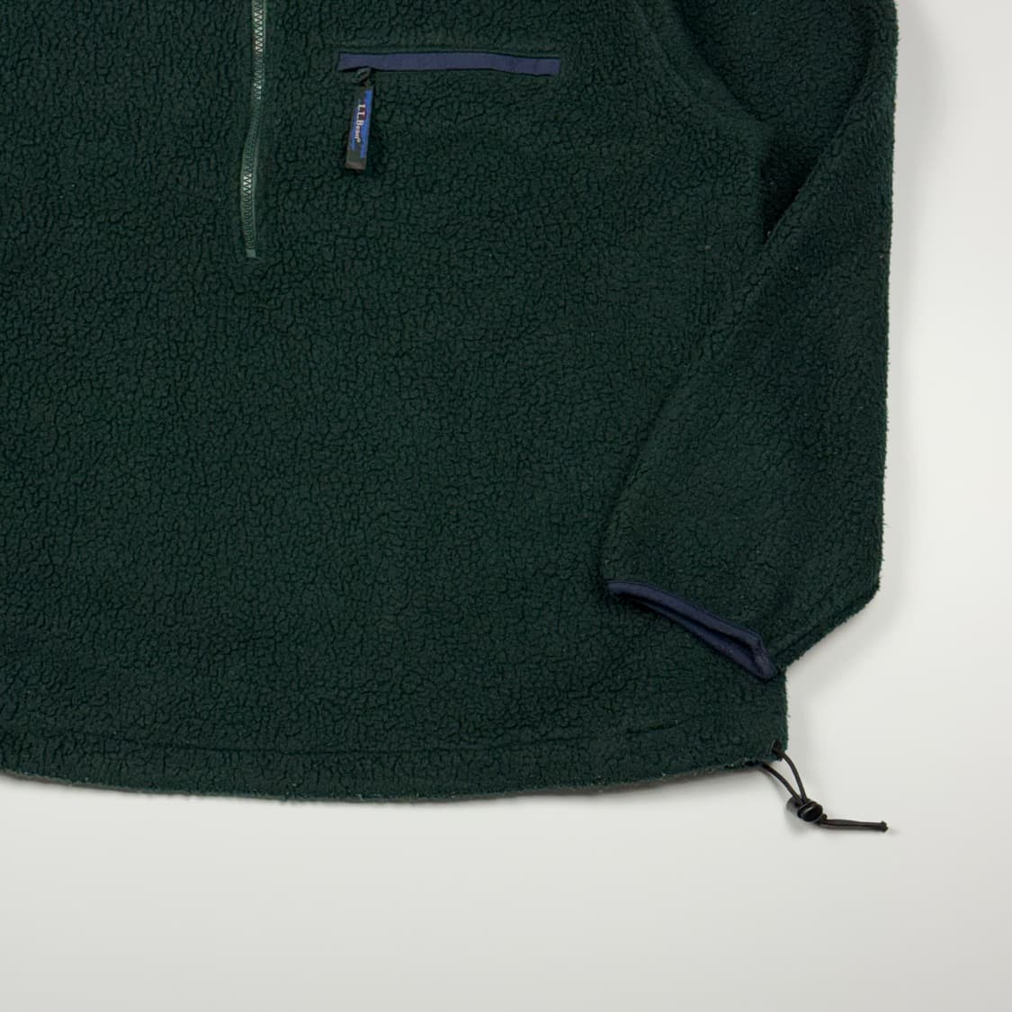 (110) 80s 엘엘빈 플리스 풀오버 다크그린 상품이미지5