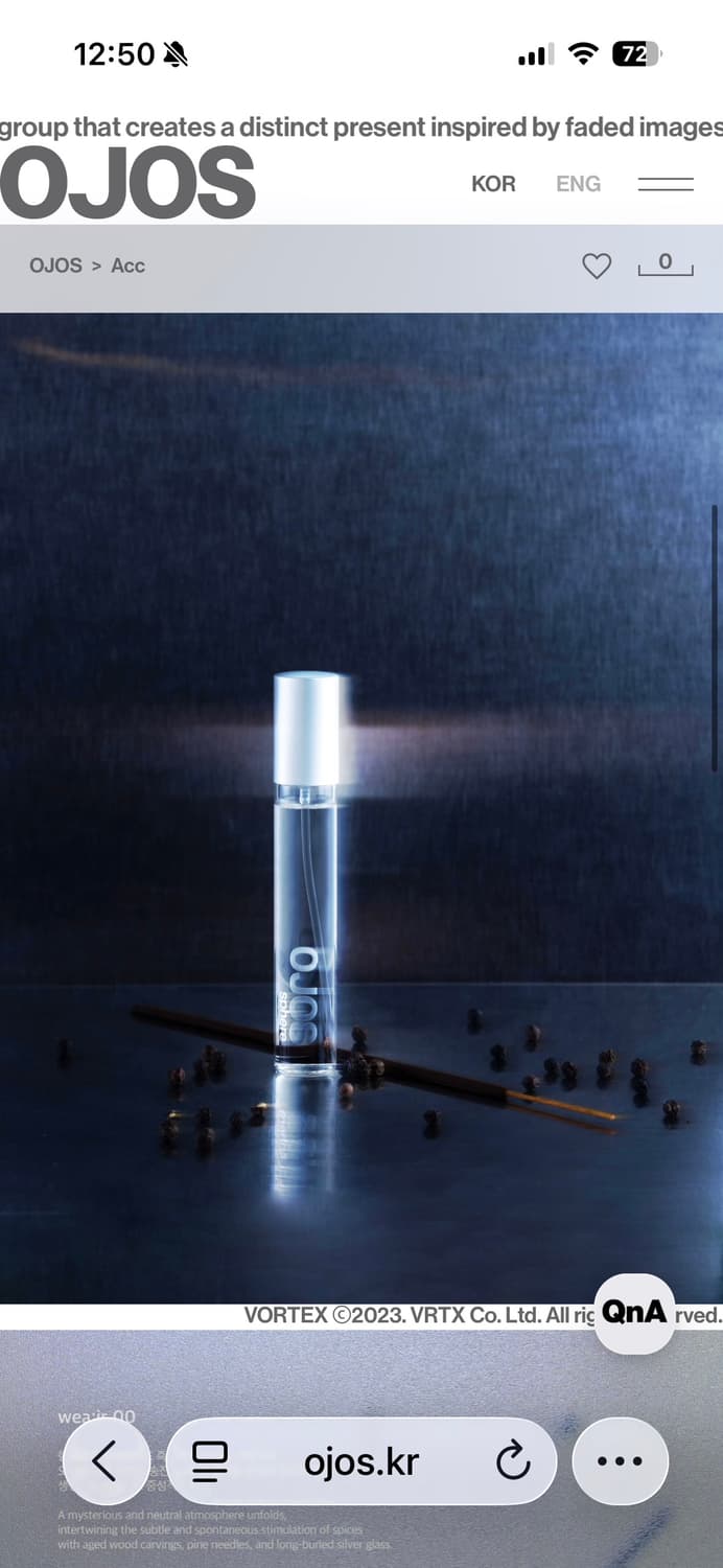 OJOS 오호스 향수 15ml wea:ir 00 제로오 상품이미지4