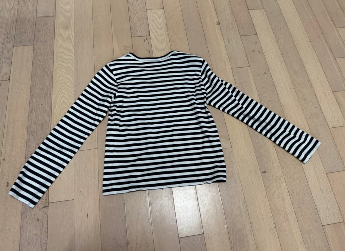 꼼데가르송 PLAY 스트라이프 긴팔티 S 상품이미지2