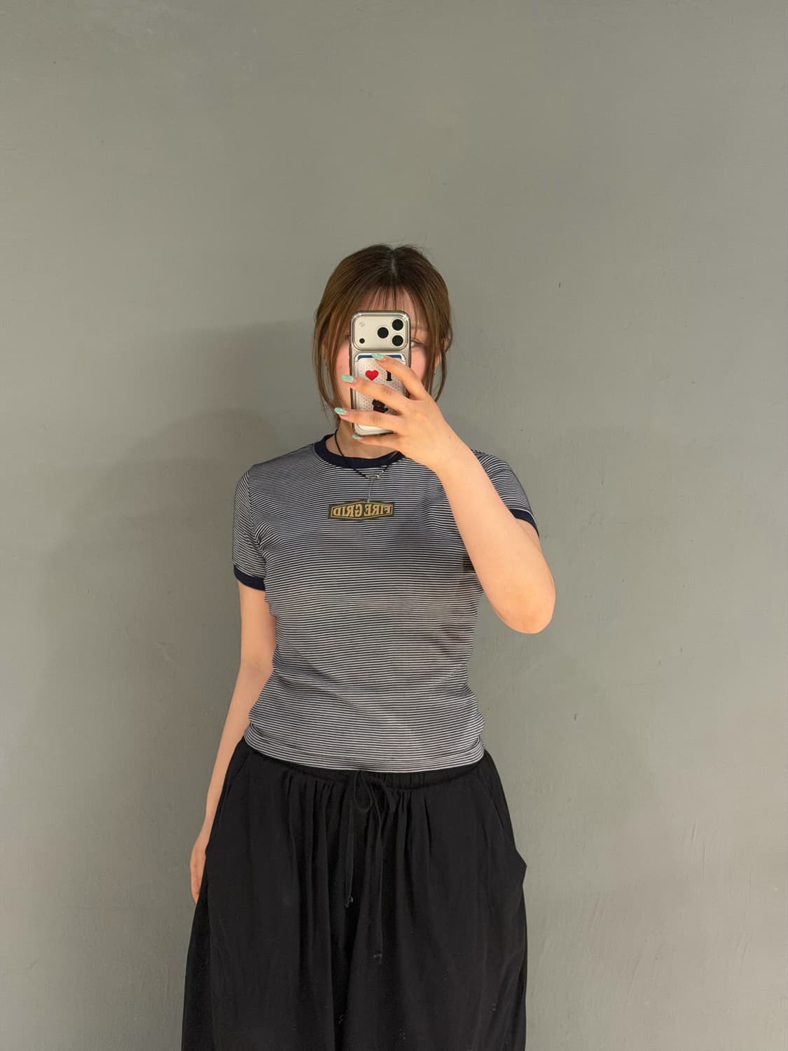 stripe pattern ringer tee 상품이미지2