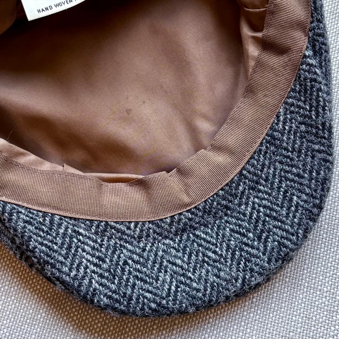 영국 Glencroft & Harris Tweed 헤링본 플랫 캡 상품이미지5