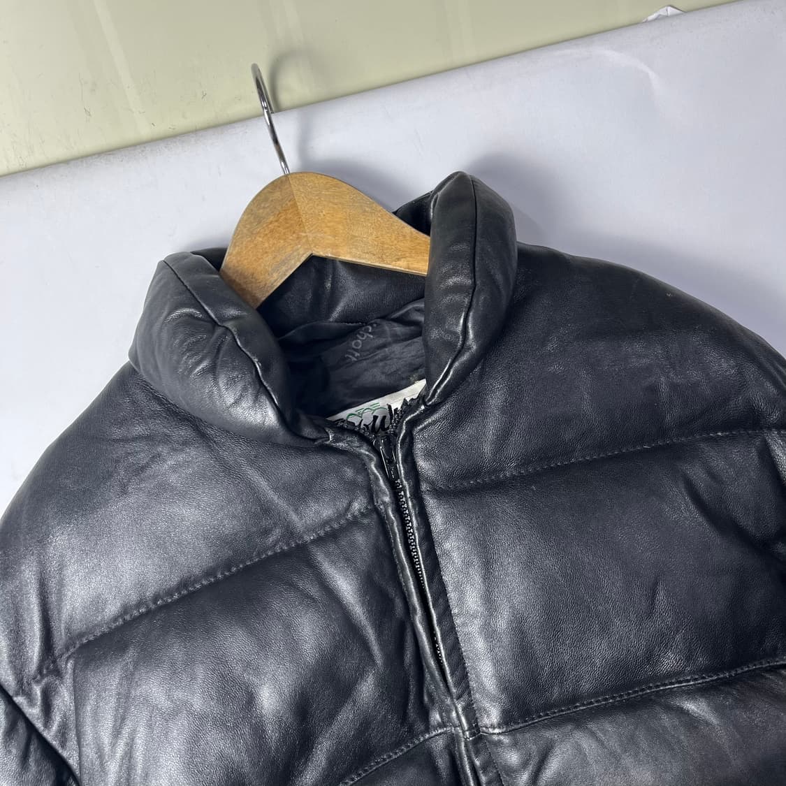 [Schott] 80's 쇼트 Made in USA 쉽스킨 패딩 상품이미지3