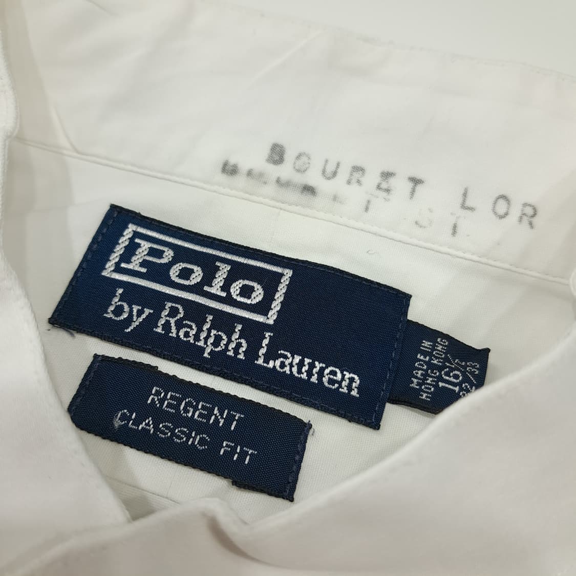 CL628 XL 폴로 90s 홍콩판 차이나 칼라 화이트 셔츠 남방 상품이미지3