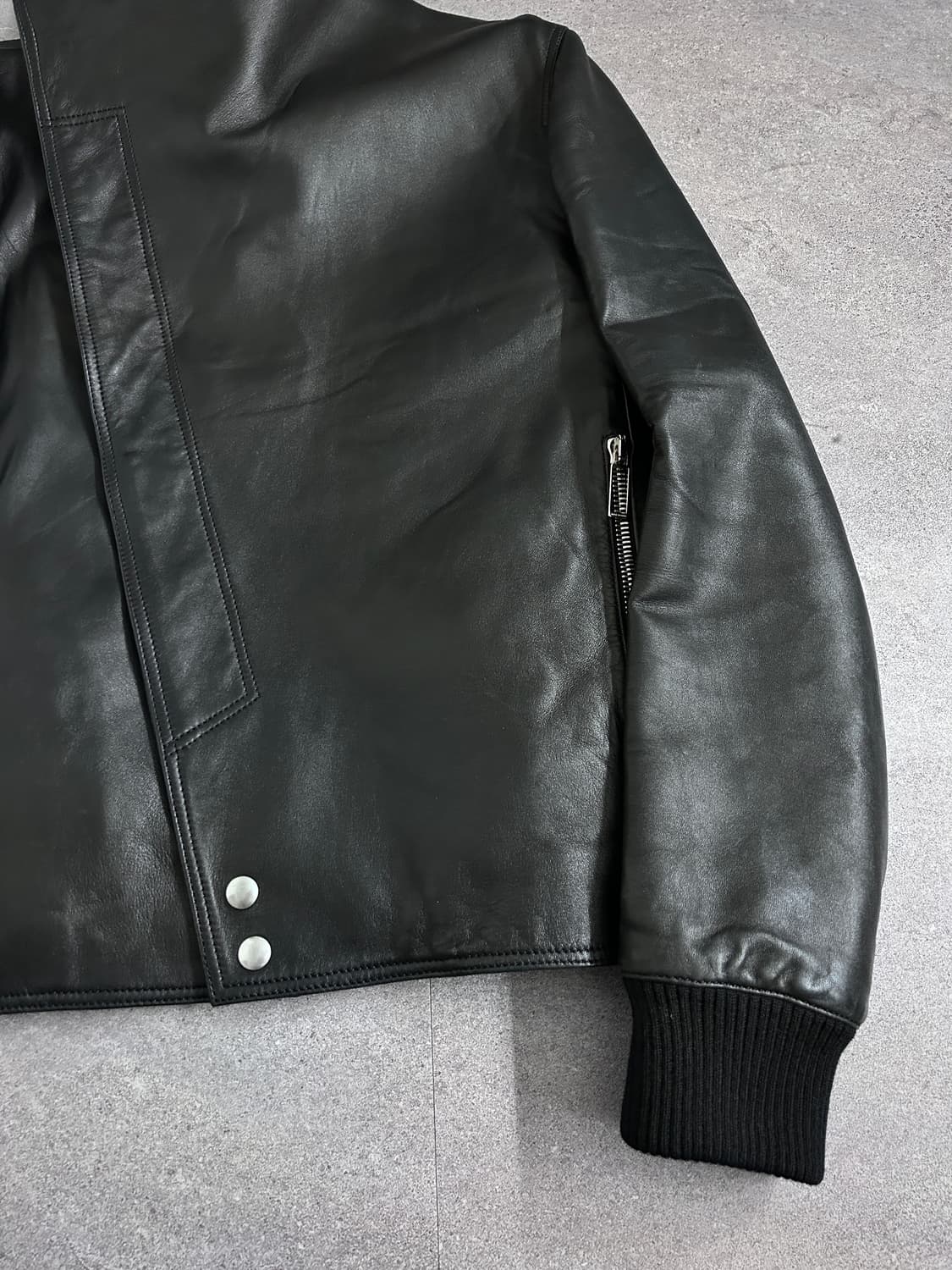 디올 옴므 09fw 비대칭 램스킨 자켓 상품이미지9