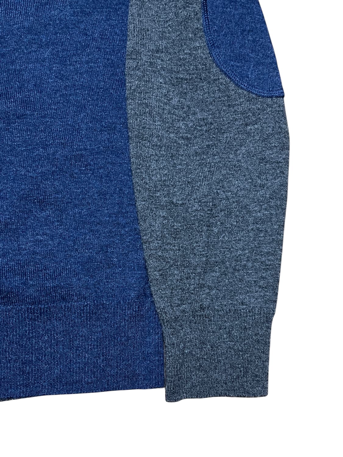 헤지스 클럽 배색 패치 wool100% 가디건 L 네이비 상품이미지5