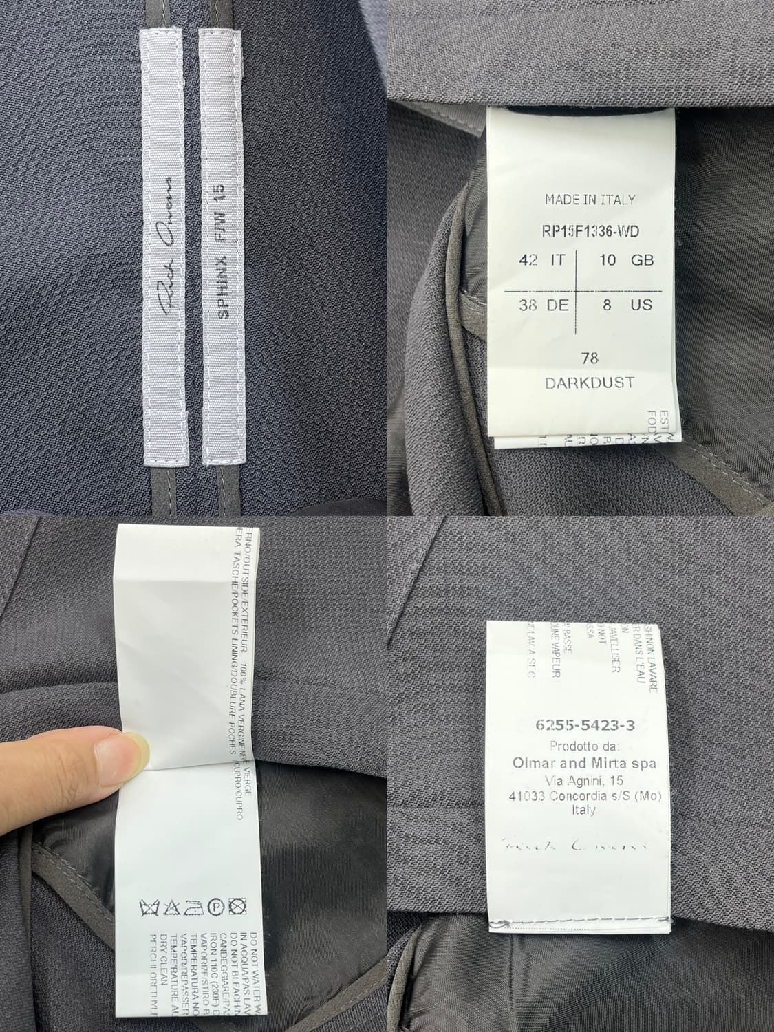 릭오웬스 15f/w 스핑크스 집 스커트 상품이미지5