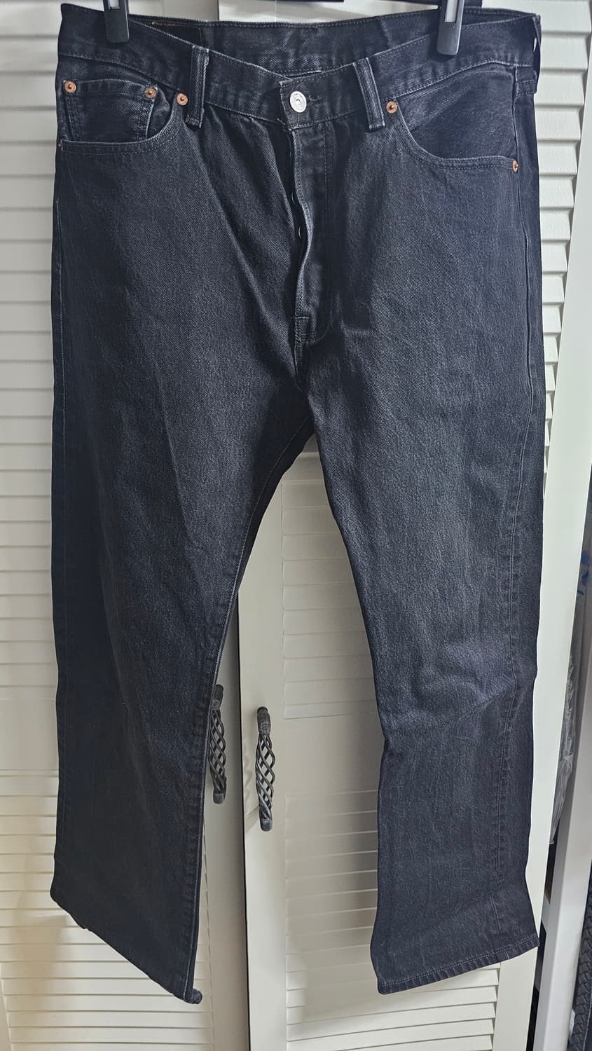 리바이스 501 흑청 블랙진 데님 팬츠 36x32 상품이미지1