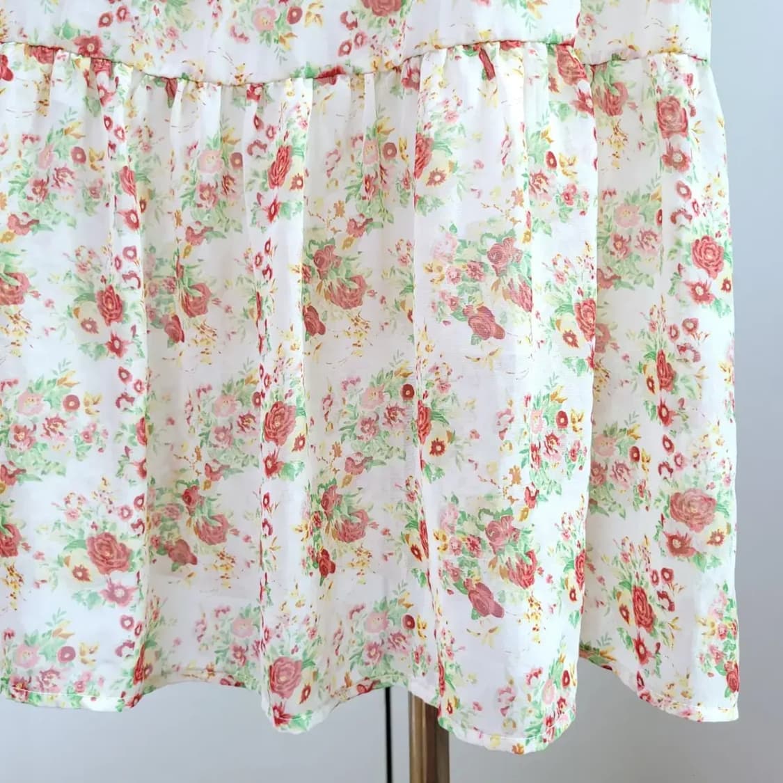 일본빈티지 플로랄 쉬폰원피스 상품이미지4