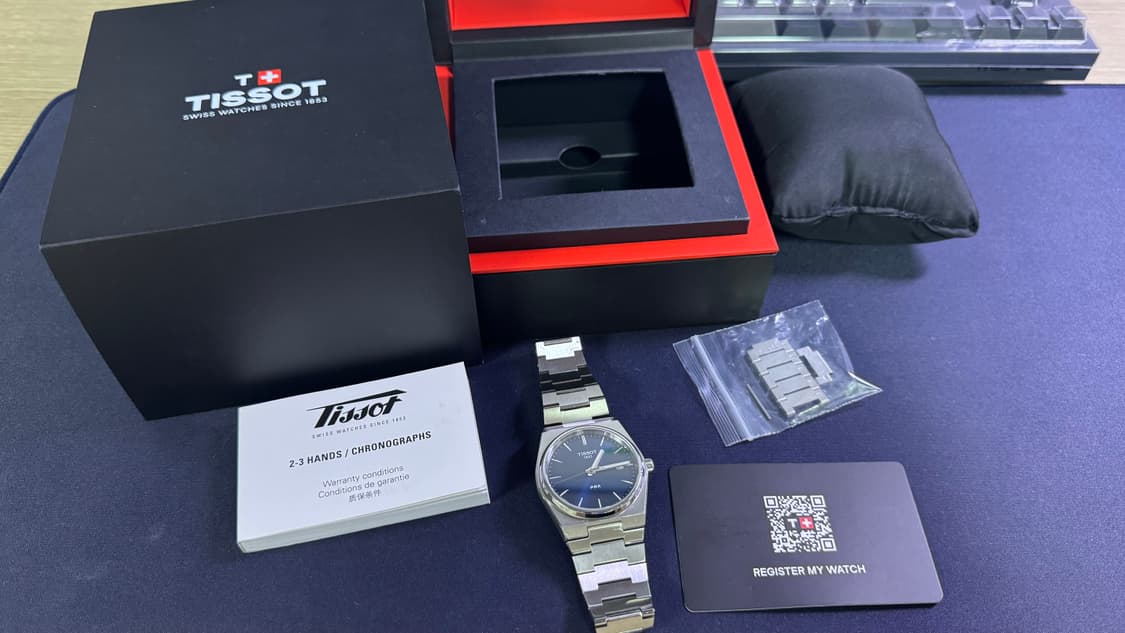 티쏘 prx 40mm 청판 쿼츠 25.03 풀박스 상품이미지5