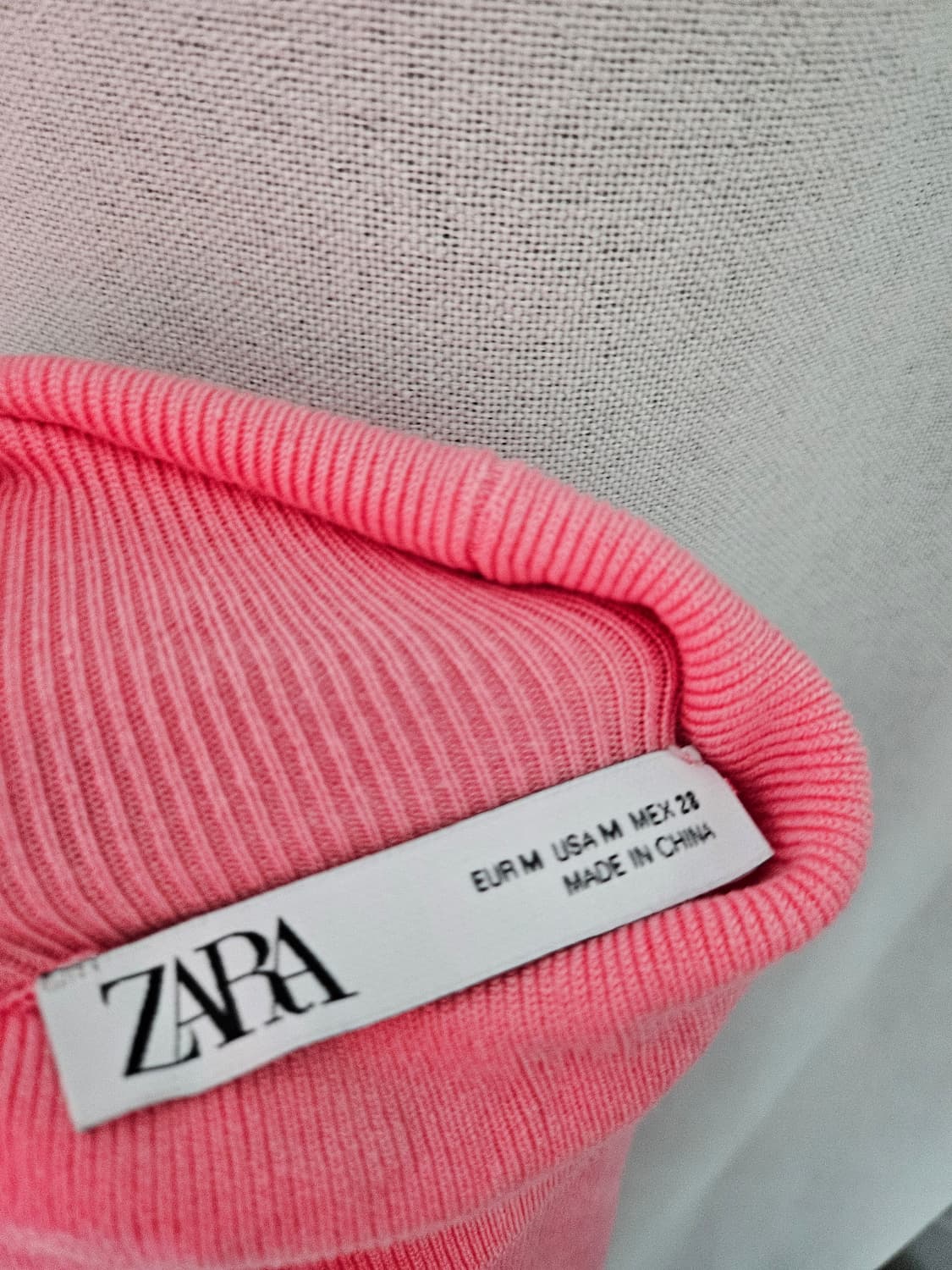 핑크 목폴라 니트 상품이미지3