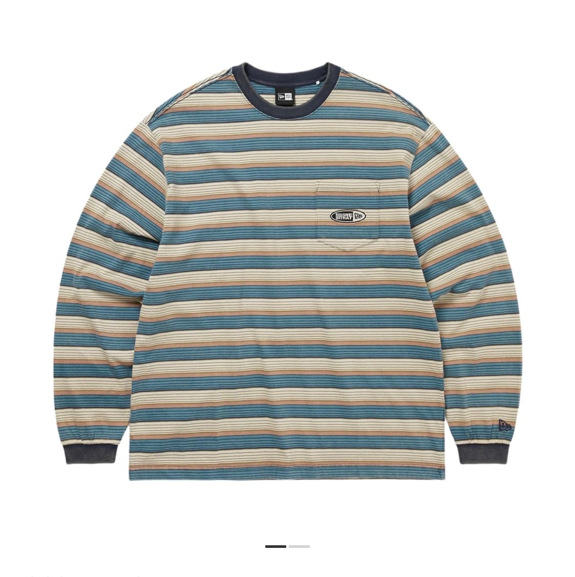 디스이즈네버댓 x 뉴에라 보더 롱슬리브 베이지 상품이미지1