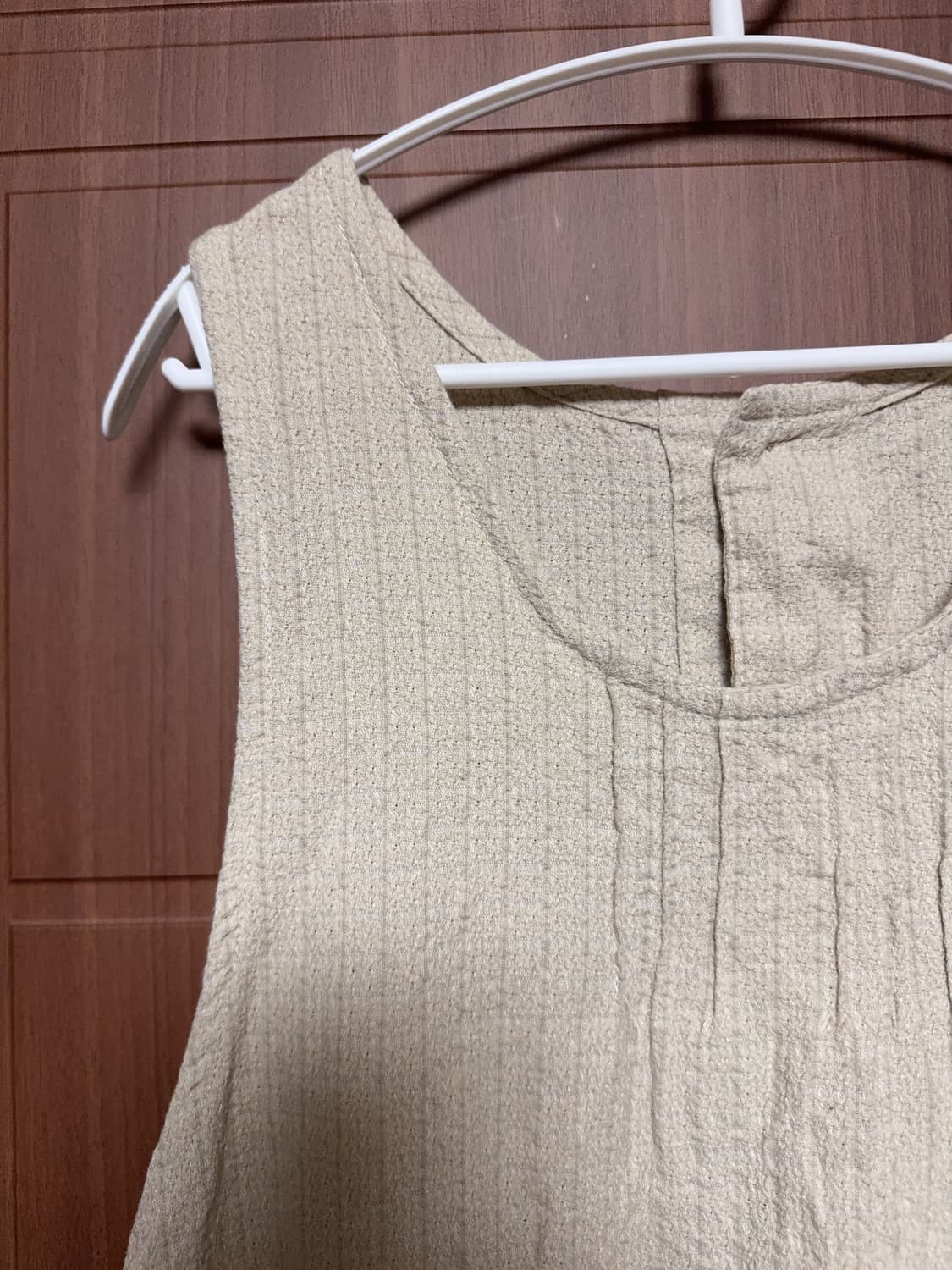 모리걸 하구미 일본 빈티지 옐로우 체크 레이스 자수 에이프런 앞치마 상품이미지3