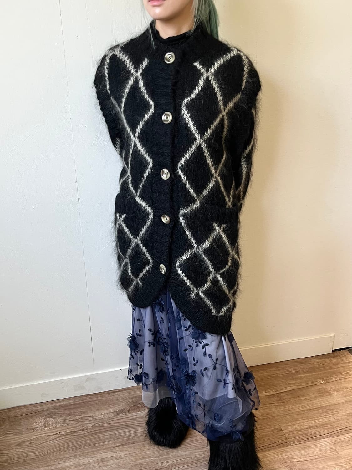 CASABIANCA 모헤어 버튼업 코트  상품이미지6