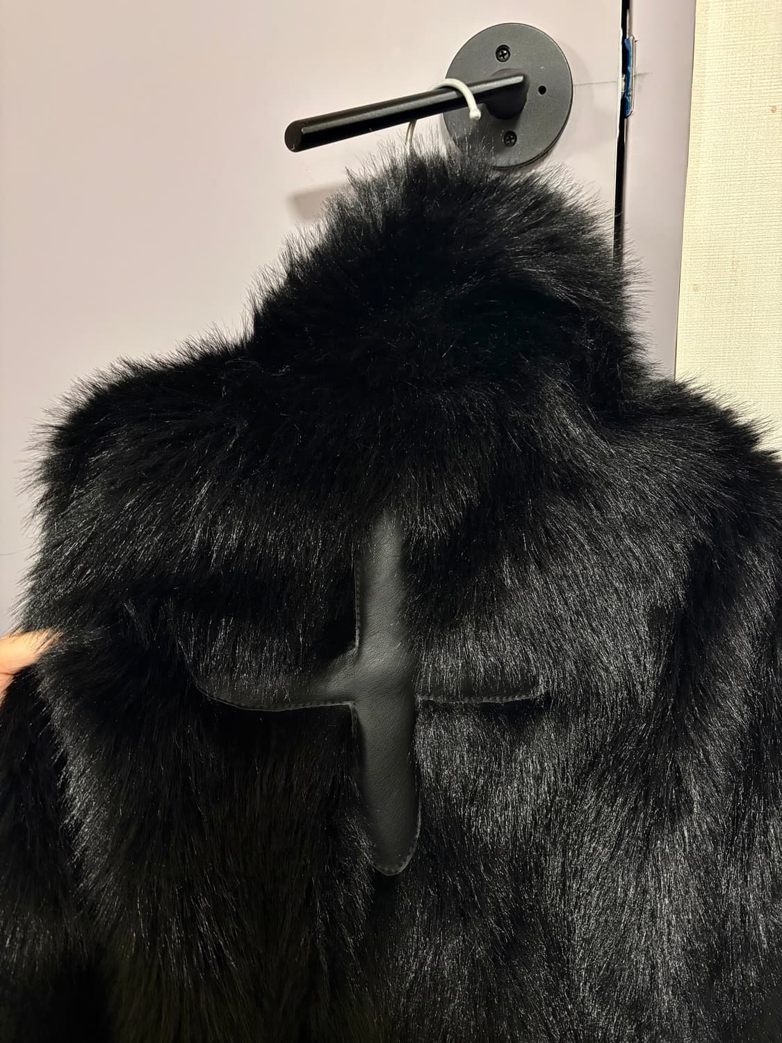 십자가 블랙 퍼  상품이미지3