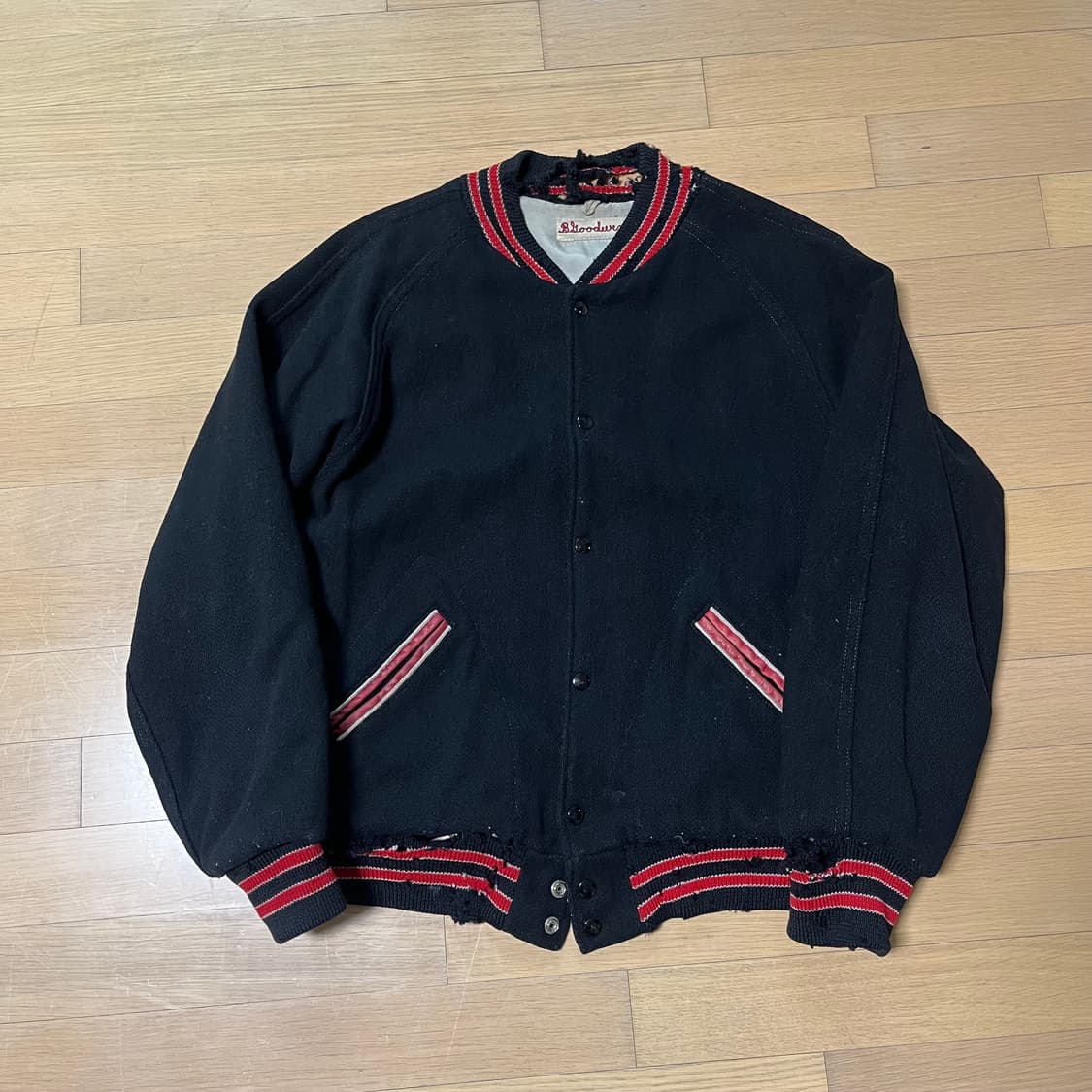 60s Lasley Knitting Co 빈티지 바시티 자켓 60년대 상품이미지1