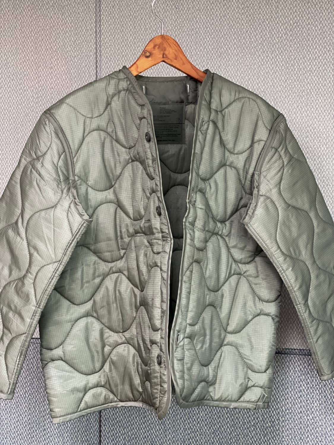 (미사용 2개) 미군 오리지널 M65 필드자켓 내피 미디엄 신형 라이너 상품이미지4