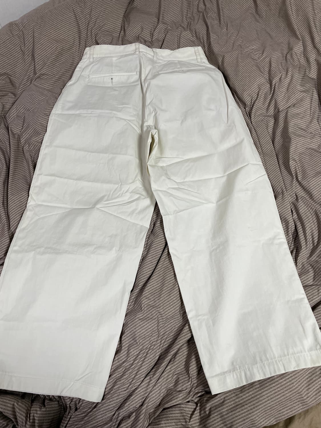 [ 2 ] 23SS 러프사이드 투턱 와이드 팬츠 에크루 (기장수선) 상품이미지2