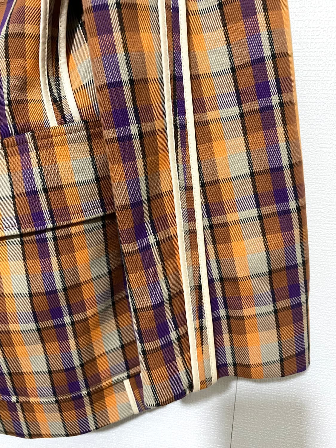 푸쉬버튼 유니크 BINDING체크자켓 상품이미지5