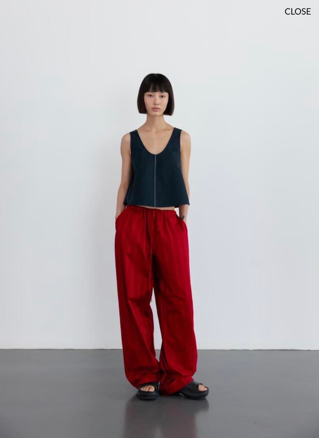 GBH Drawstring pants red 상품이미지1