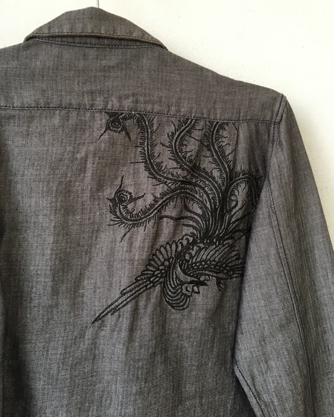 Back needle work point shirt 상품이미지3