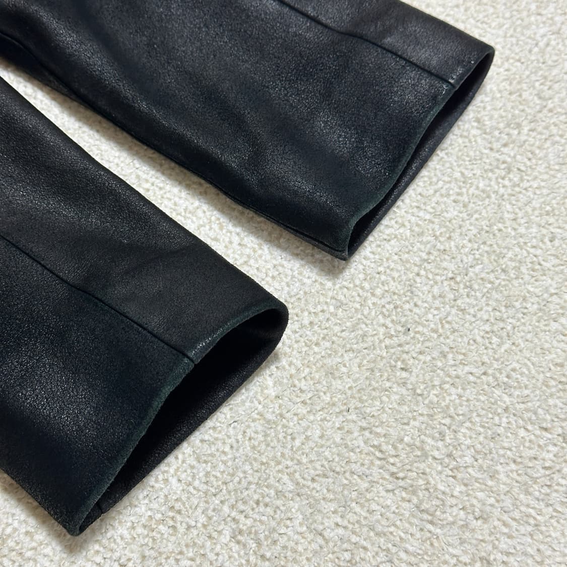 띠어리 울캐시미어 레더 코트 상품이미지8