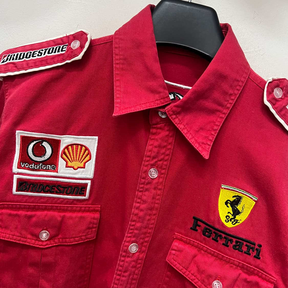 Ferrari 페라리 레이싱 반팔 셔츠 M 상품이미지4