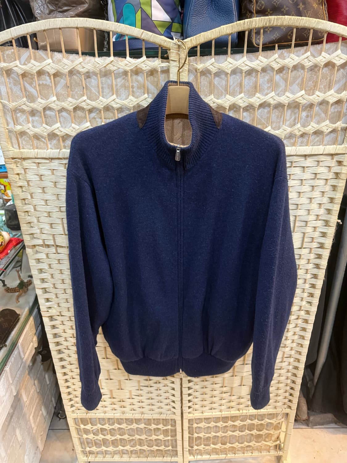 50/100-105 정품 로로피아나 리버시블 캐시미어 니트집업 팝니다 상품이미지1