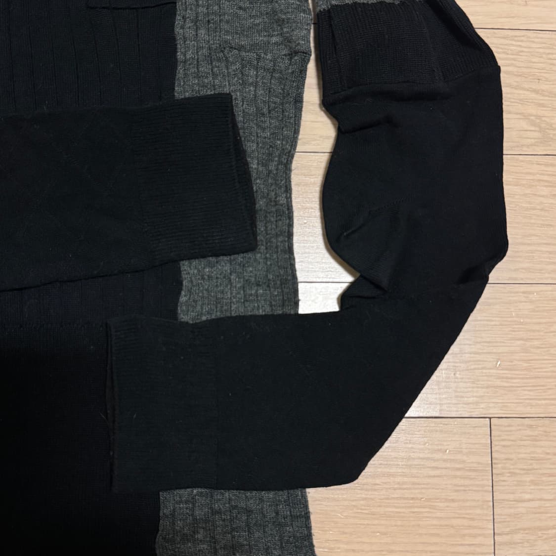 메종 마르지엘라 X h&m 울 삭스 패턴 니트 스웨터 XS 상품이미지5