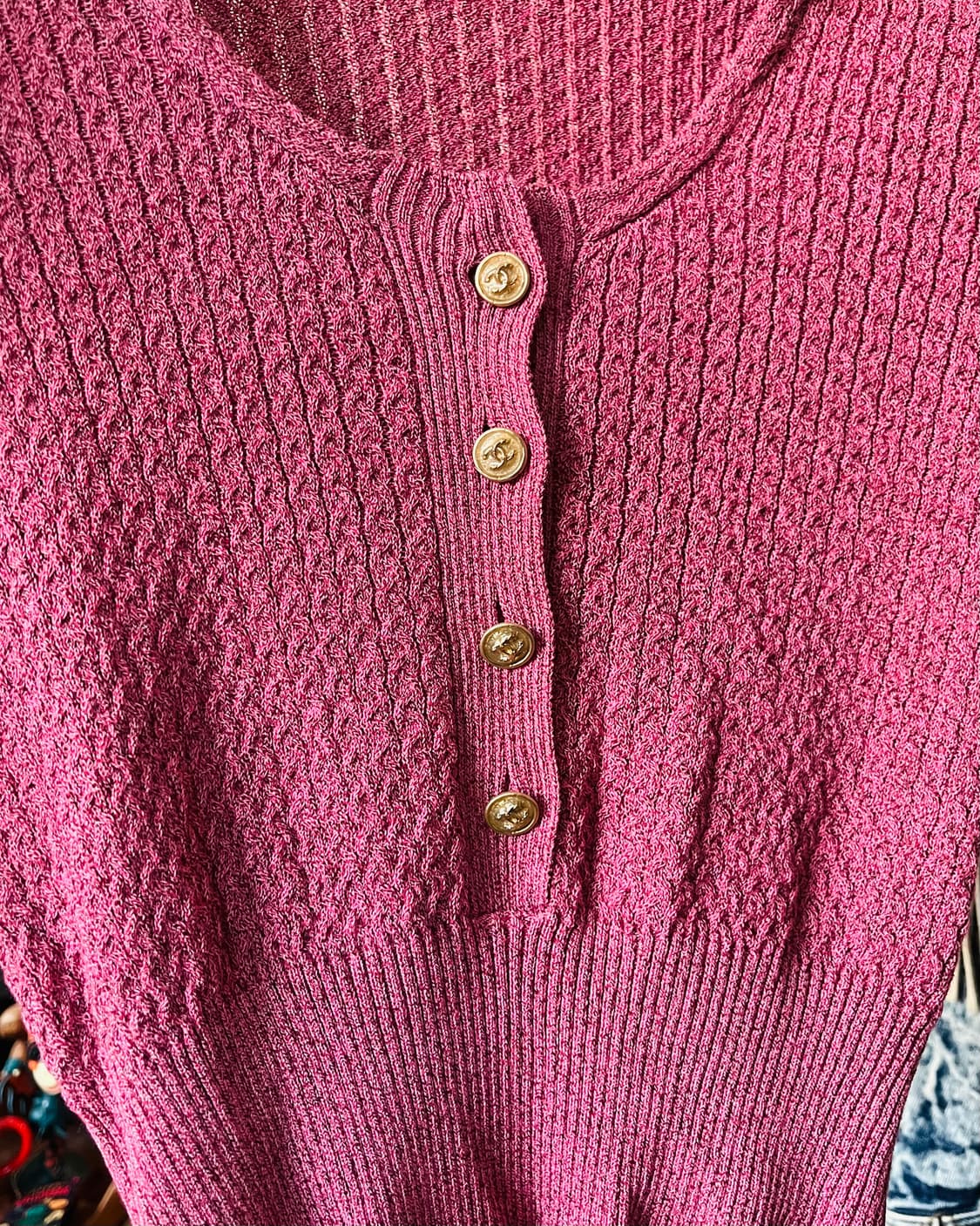 CHANEL 2021ss Silk Ribbed Knit Cardigan 상품이미지4