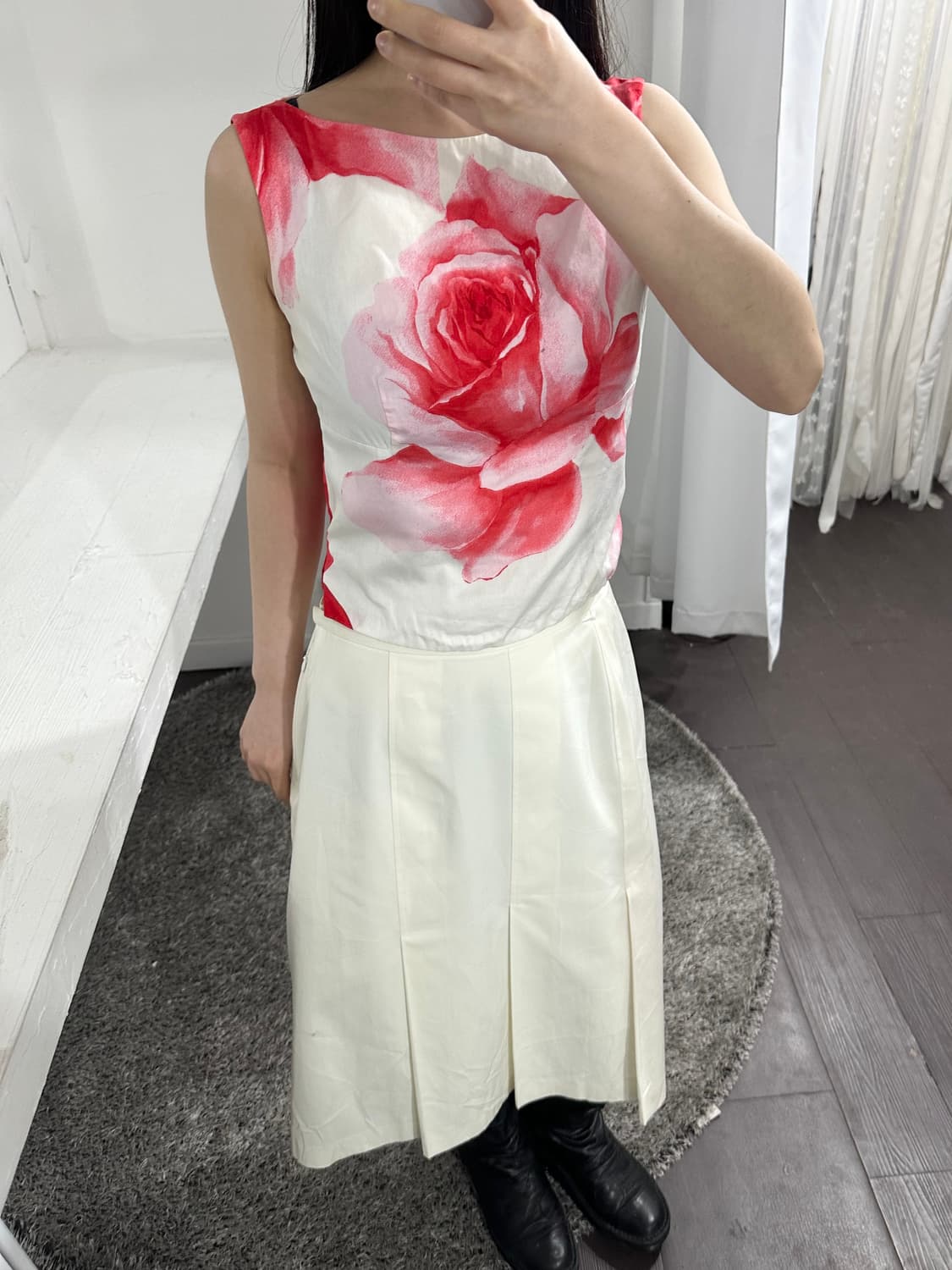 agnes b rose blouse 상품이미지4