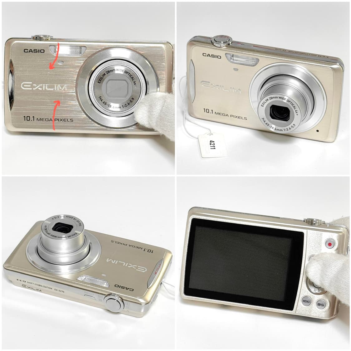 카시오 엑슬림 Z270 샴페인골드 빈티지디카 상품이미지4