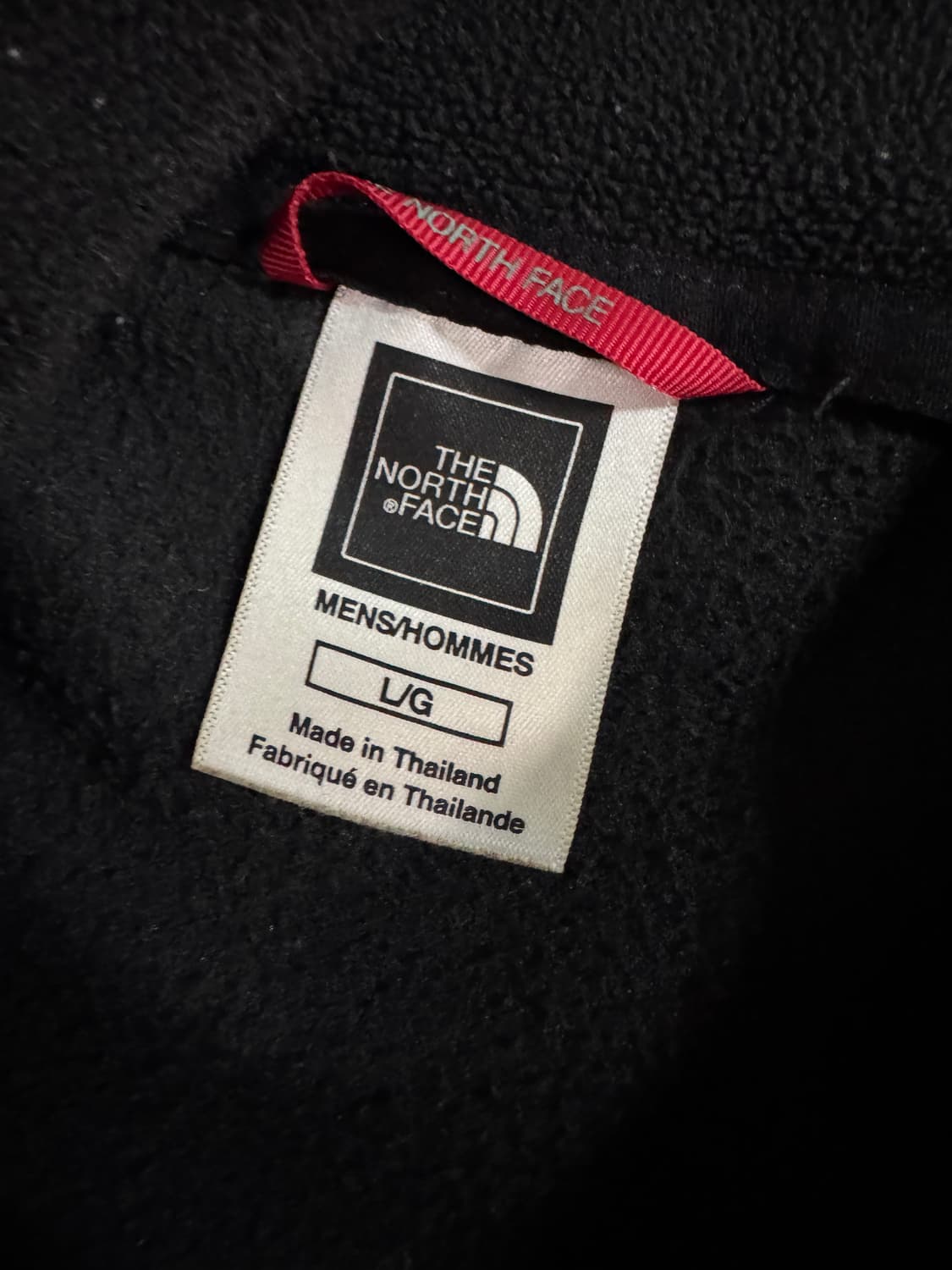 노스페이스 뒷 로고 플리스 후드집업 L 블랙 상품이미지3