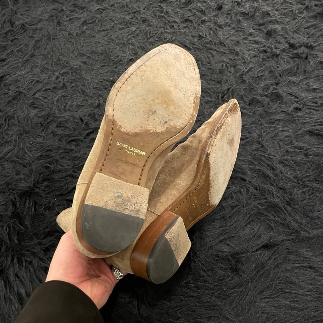 생로랑 와이어트 스웨이드 첼시부츠 상품이미지4