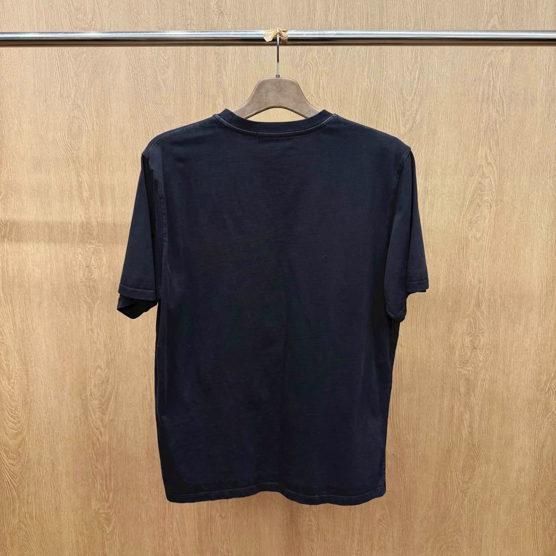 MSGM 밀라노 빅로고 프린트 반팔 티셔츠 라운드넥 블랙 상품이미지3