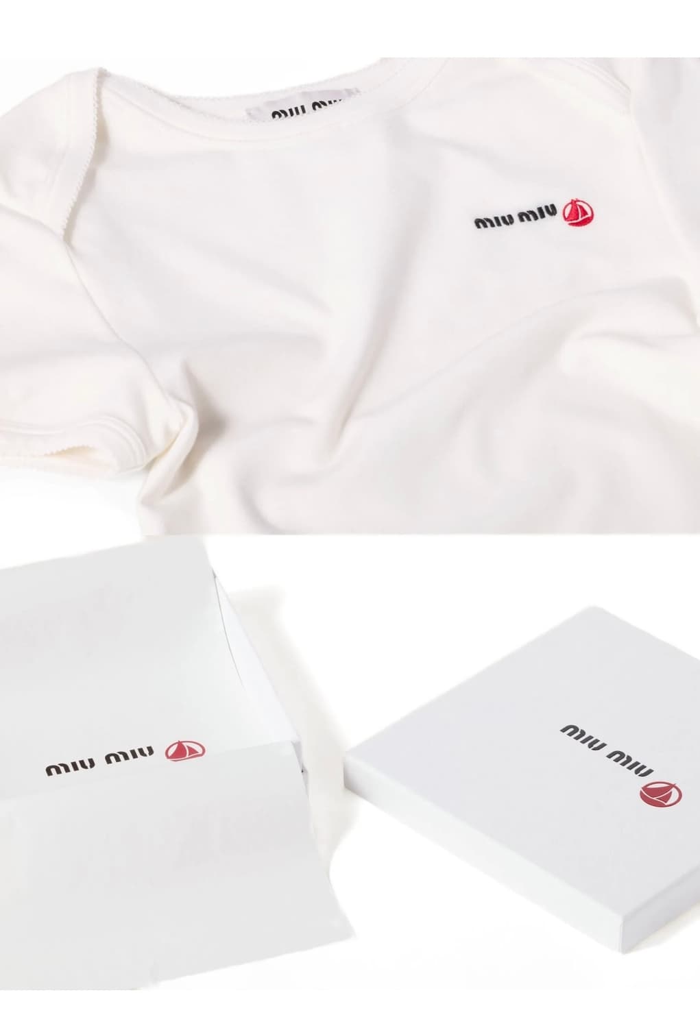 miu miu 미우미우 프티 바토 티셔츠 xs 새상품 상품이미지5