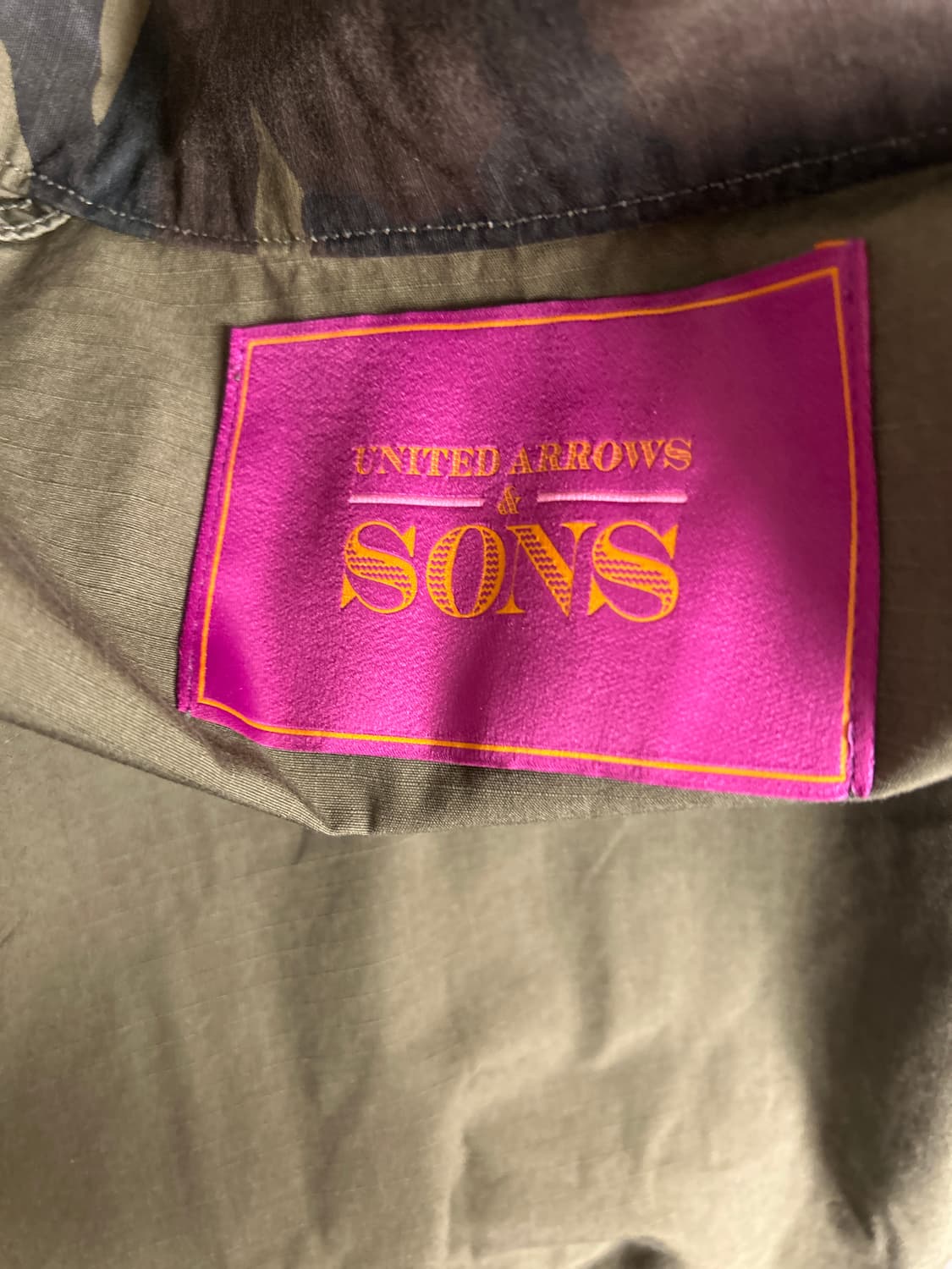 유나이티드 애로우즈 앤 손즈 카모 토미셔츠 하오리 자켓 M 상품이미지10