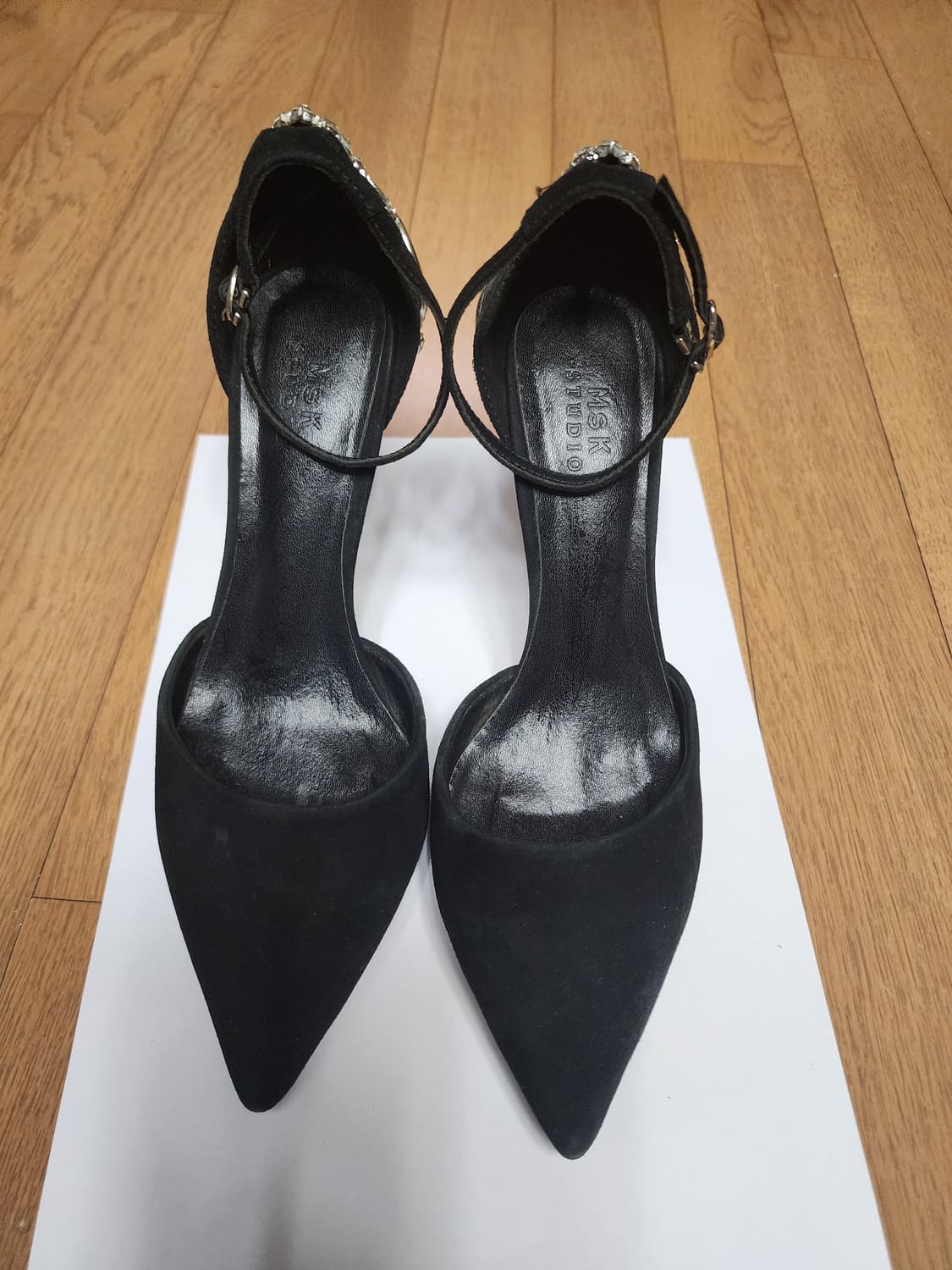 MSK Studio 블랙 스웨이드 힐 펌프스 235 상품이미지1