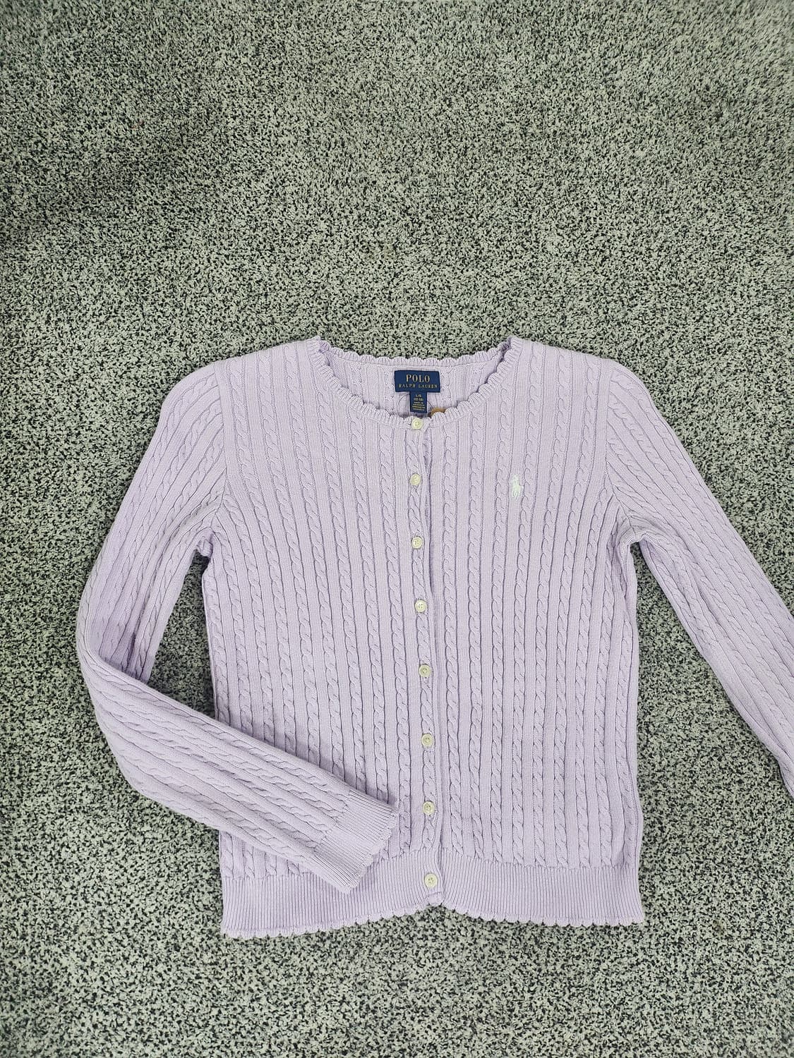 폴로 랄프 로렌 케이블 니트 가디건(12~14세용) 상품이미지1