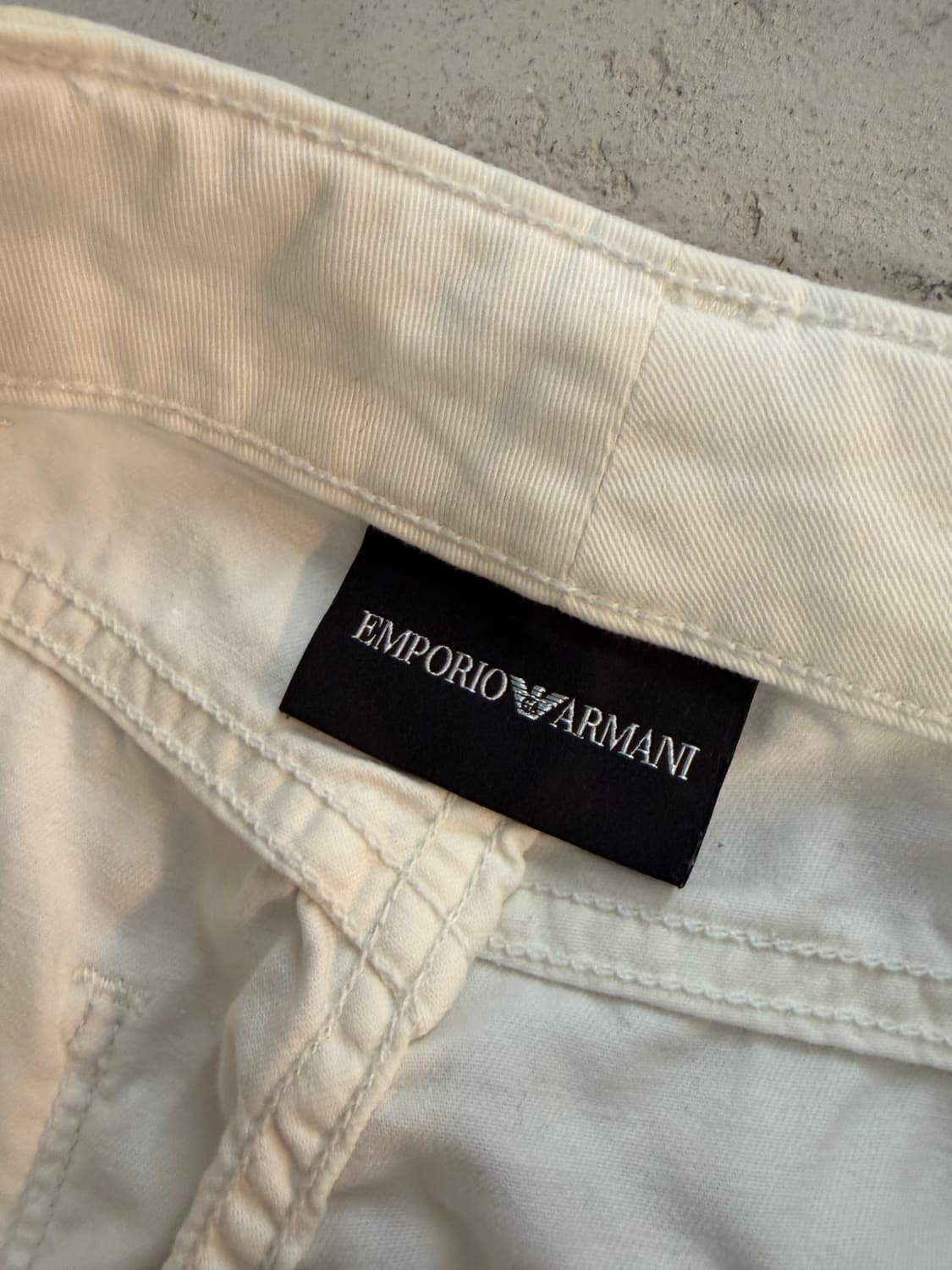 ARMANI 화이트 데님 청바지 XS 상품이미지4