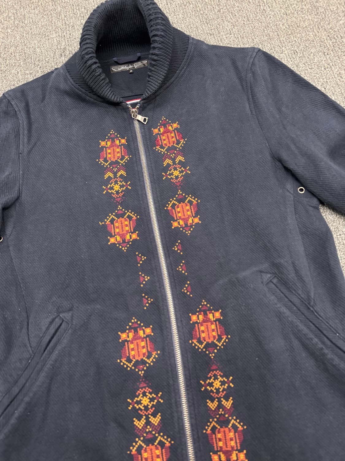 3)LUKA&Jean Ly 빈티지 자수 네이비 집업 자켓 상품이미지2