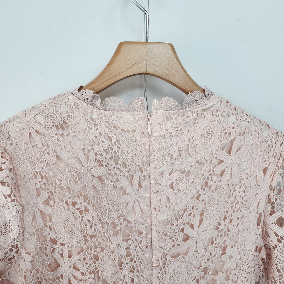 ENC 핑크 레이스 원피스 상품이미지5