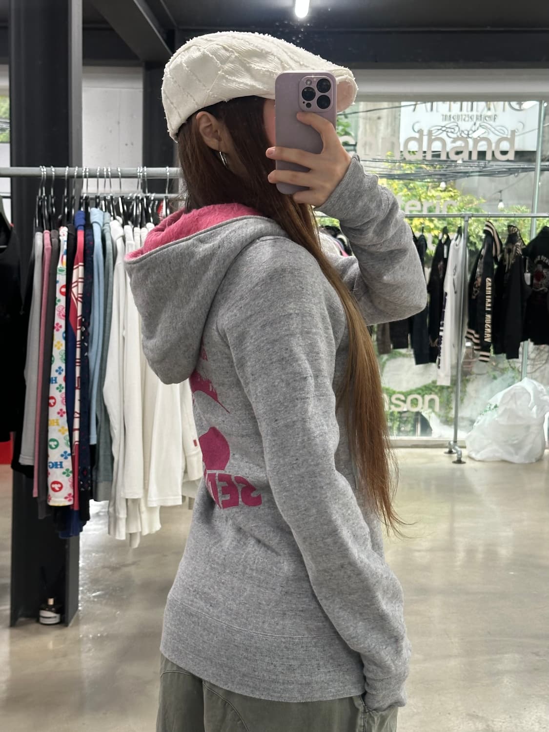 히스테릭글래머 회핑 히스걸 퍼 후드집업 상품이미지3